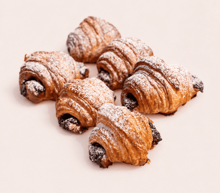 Minicroissant cu ciocolata
