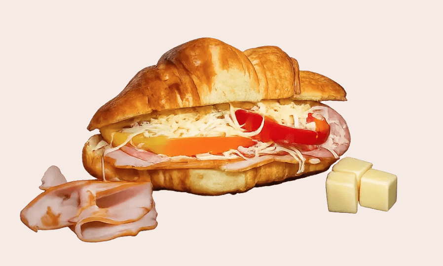 Sandwich cu muschi si salam - 1