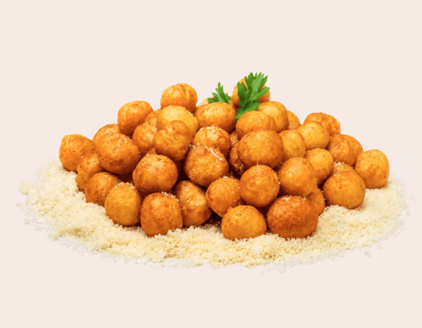 Bulete cu burduf si parmezan